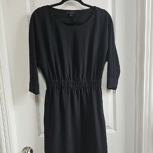COS Black Sheath Dress with Dolman Sleeves